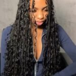 Boho braid coiffeur afro