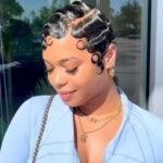 Pixie finger wave coiffeuse afro